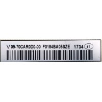 KIT DE TARJETAS PARA TV VIZIO / MAIN 0165CAQ04E00 / 1P-016C500-4013 / 171005 / 938 / 207600 / FUENTE 09-70CAR0D0-00 / 1P-1171X00-1013 / F0184BA05SZE / T-CON RUNTK0334FVZE / 1P-017V00-40SB / RUNTK0334FV / PANEL S700DUA-3 / MODELO E70-E3 LFTRVRLT